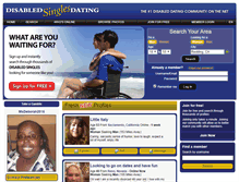 Tablet Screenshot of disabledsinglesdating.com